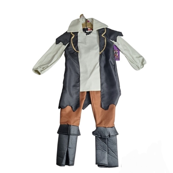 NWT Pirate Beige Brown & Black Girls/Boys Costume Size S (4-6) Halloween Costume - Picture 2 of 7